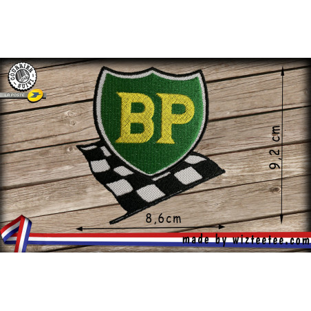 Ecusson BP Drapeau damier