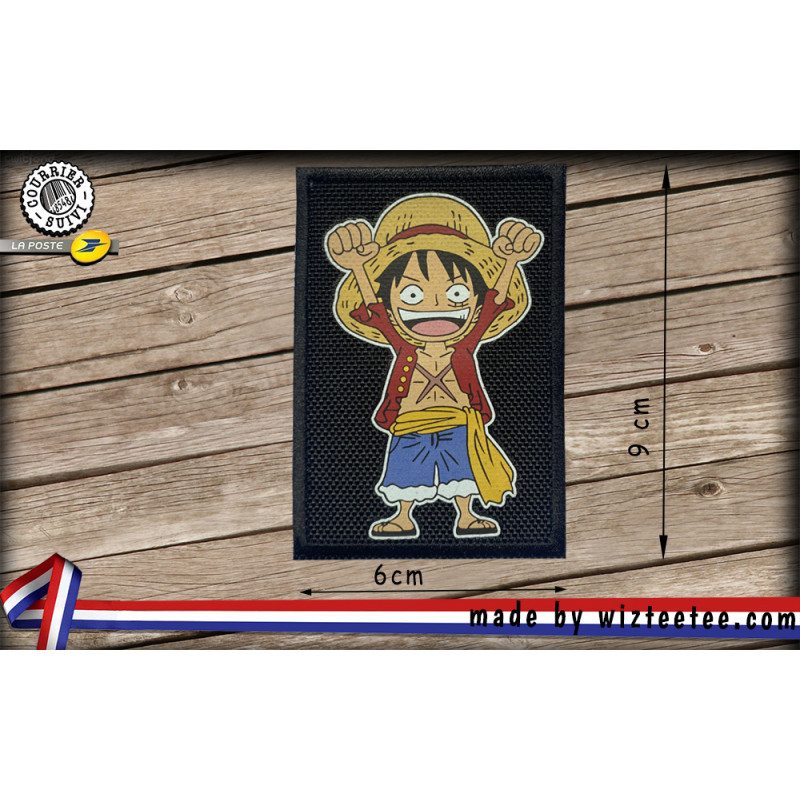 Ecusson one piece luffy noir