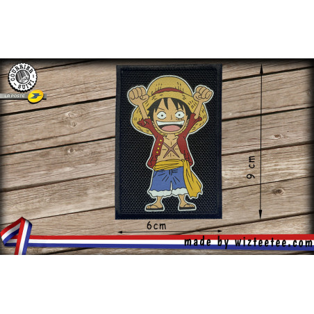 Ecusson one piece luffy noir
