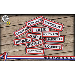 Ecusson panneau de ville...