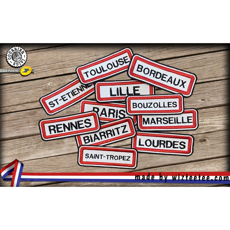 Ecusson panneau de ville personnalisé
