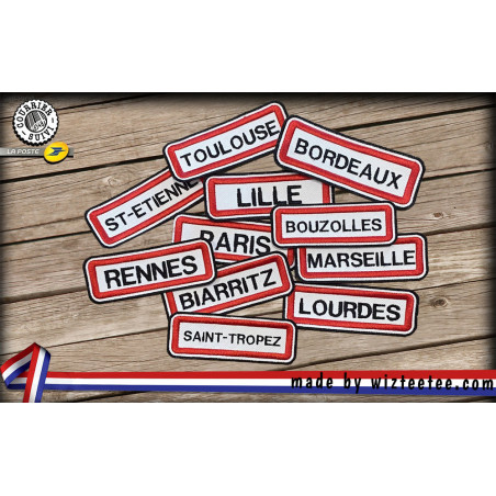 Ecusson panneau de ville personnalisé
