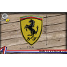 écusson  Ferrari brodé à coudre ou à thermocoller
