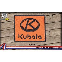 écusson  Kubota brodé à coudre ou à thermocoller