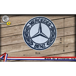 Ecussons Mercedes  broderie à coudre ou à thermocoller