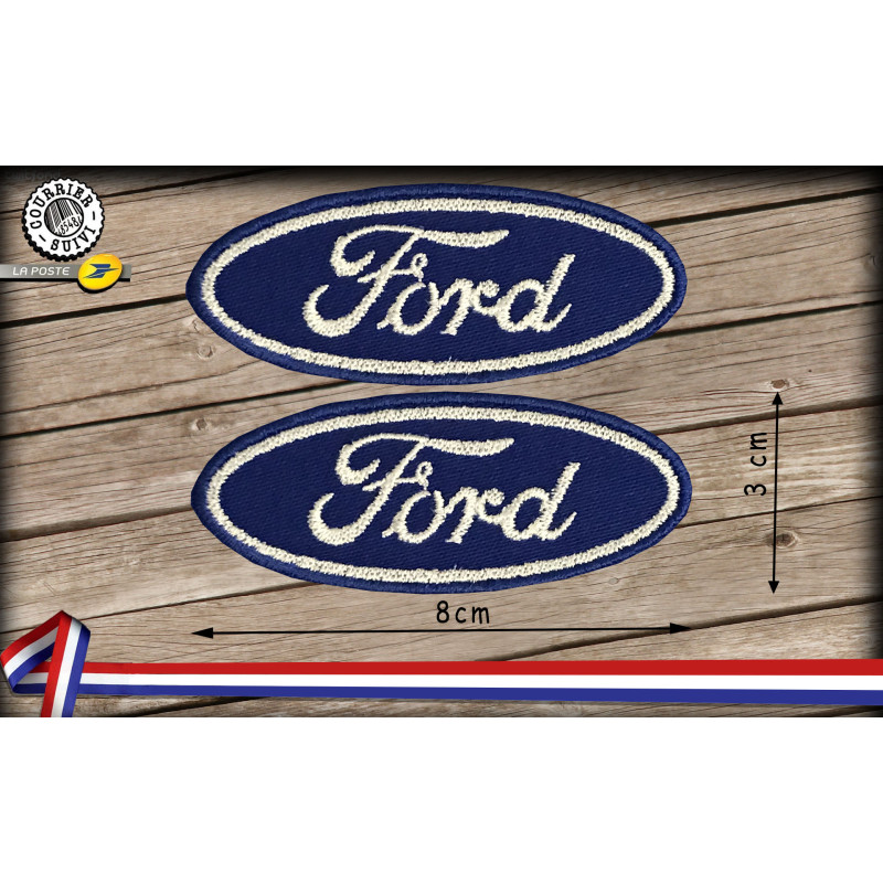 Ecussons Ford broderie à coudre ou à thermocoller