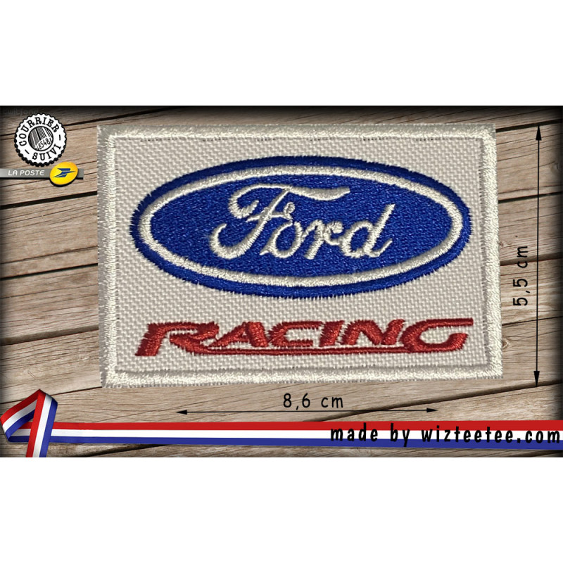 Ecussons Ford racing broderie à coudre ou à thermocoller