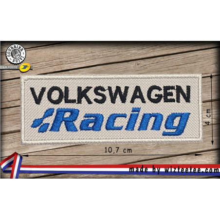 Ecussons volkswagen racing brodés à coudre ou à thermocoller