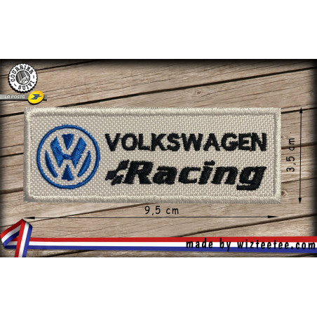 Ecussons volkswagen racing brodés à coudre ou à thermocoller