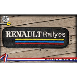 Ecussons Renault Rallyes brodé à coudre ou à thermocoller