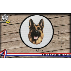 écussons Berger allemand face dog brodés à coudre ou à thermocoller