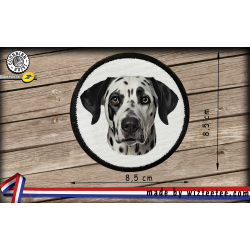 écussons Dalmatien face dog brodés à coudre ou à thermocoller