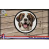 écussons Saint-Bernard face dog brodés à coudre ou à thermocoller