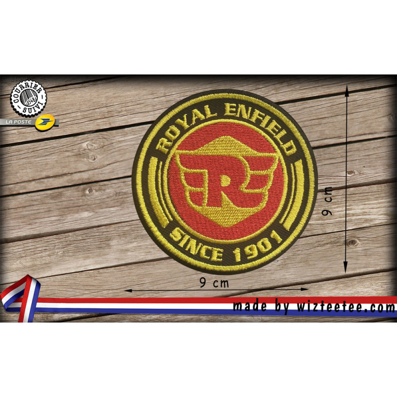 écussons Royal enfield to race brodés à coudre ou à thermocoller