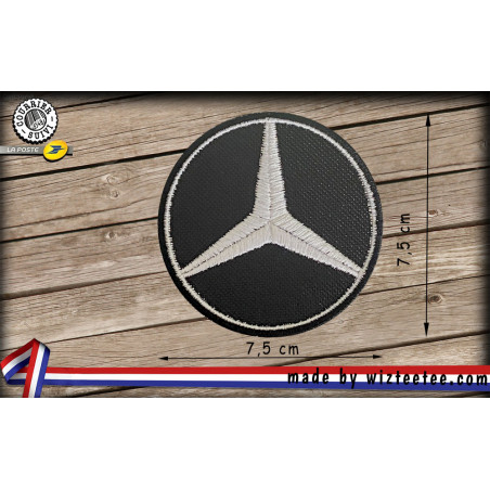 Ecussons Mercedes  broderie à coudre ou à thermocoller