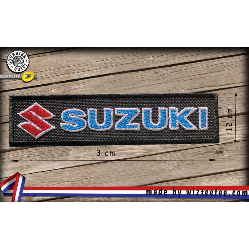 écusson  Suzuki brodé à coudre ou à thermocoller