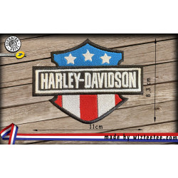 écusson Harley Davidson logo brodé à coudre ou à thermocoller