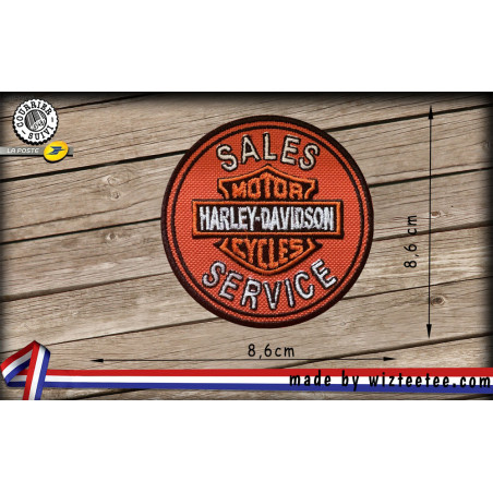 écusson Harley Davidson logo brodé à coudre ou à thermocoller