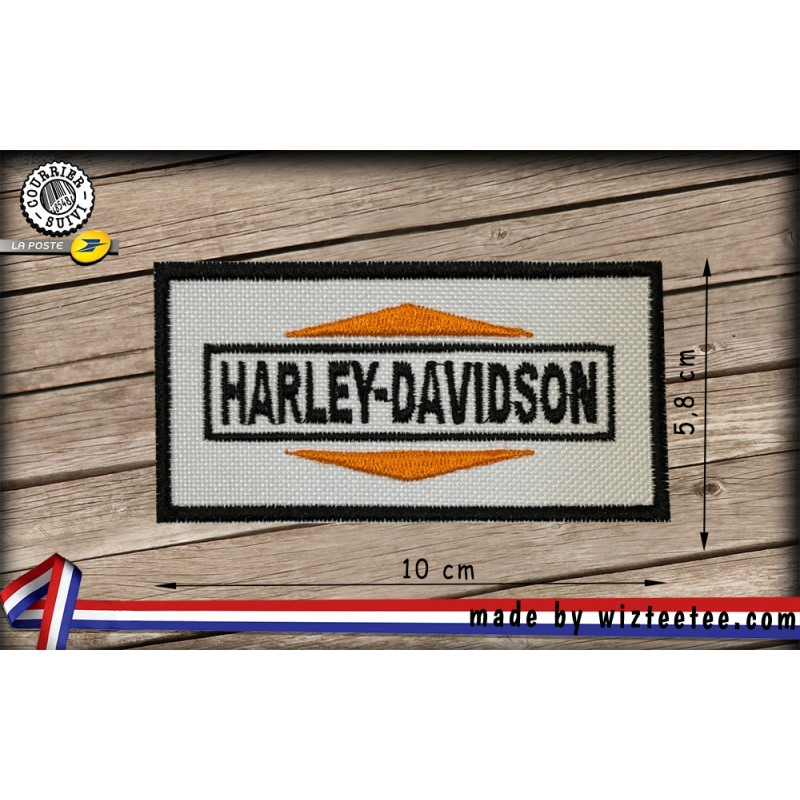 écusson Harley Davidson logo brodé à coudre ou à thermocoller
