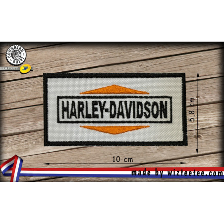 écusson Harley Davidson logo brodé à coudre ou à thermocoller