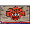 écusson Biker give born to ride brodé à coudre ou à thermocoller