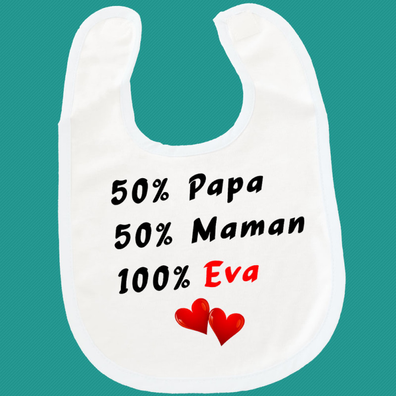 Bavoir 100% prénom