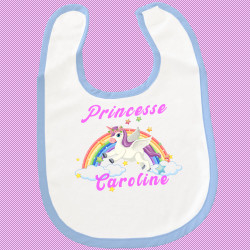 Bavoir princesse Licorne