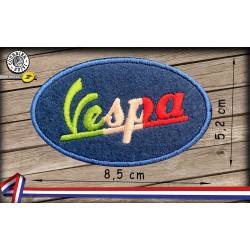 Patch Thermocollant Moto Bleu Clair - Écusson Brodé à Repasser Ou à Coudre, 5.8x10 Cm, Pour Vêtements Et Accessoires