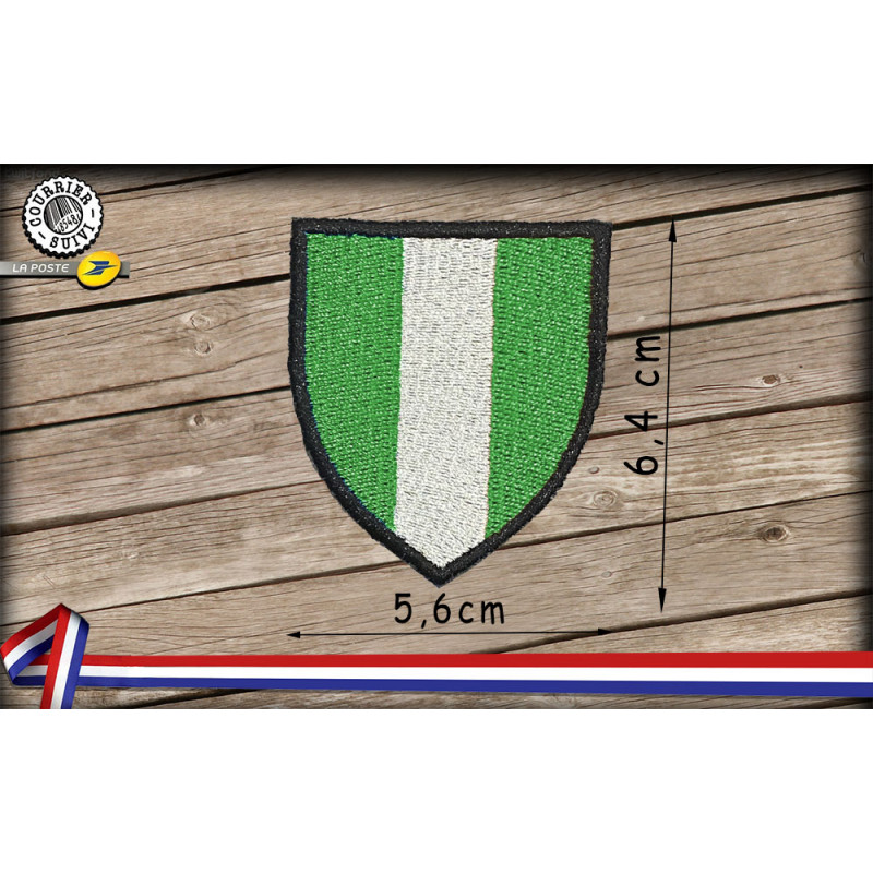 Ecusson blason Vert Blanc Vert